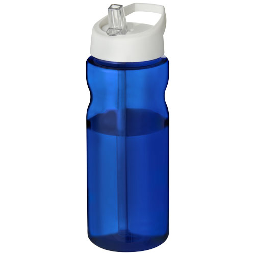 Bidon sport publicitaire plastique recyclé 650 ml H2O Eco Bleu et Blanc